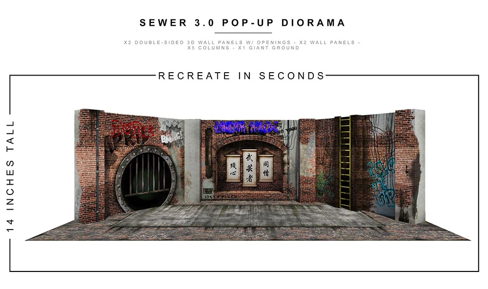 Sewer (3.0) 1/12 Scale Pop-Up Diorama - Image 7