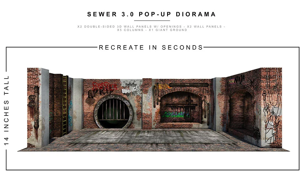 Sewer (3.0) 1/12 Scale Pop-Up Diorama - Image 9