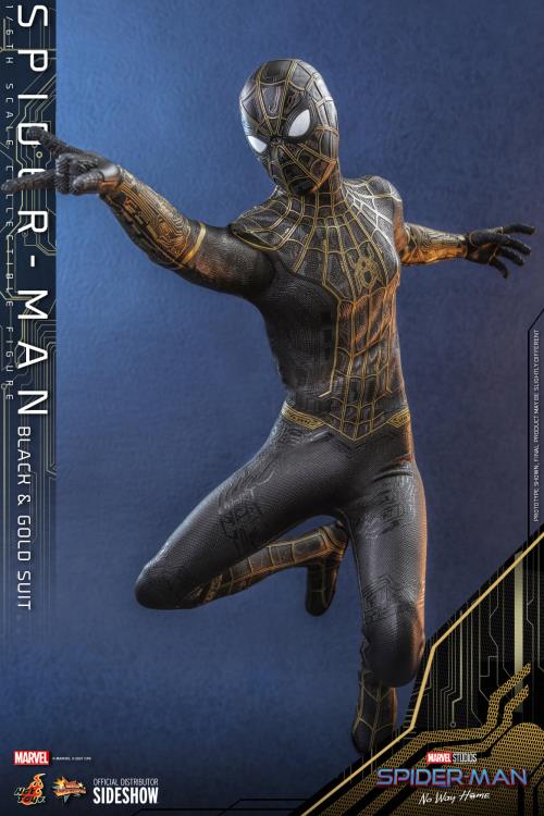 Spider-Man No Way Home -  Spider-Man (Black & Gold Suit) MMS604 - Image 3