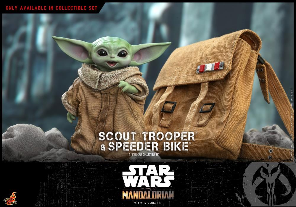 Star Wars The Mandalorian: Scout Trooper With Speeder Bike 1/6 Figure TMS017 - Image 11