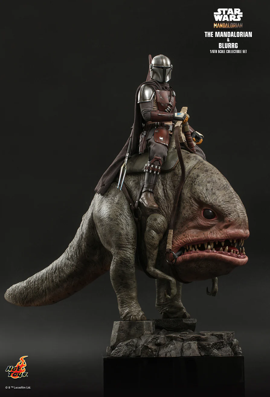 Star Wars The Mandalorian: The Mandalorian and Blurrg 1/6 Figure TMS046 - Image 4