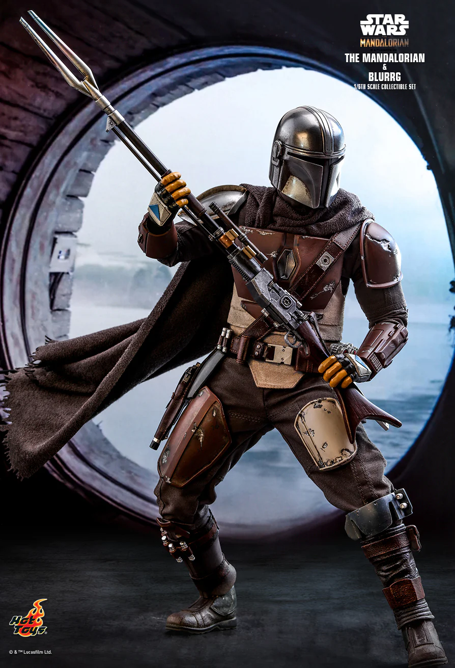 Star Wars The Mandalorian: The Mandalorian and Blurrg 1/6 Figure TMS046 - Image 5