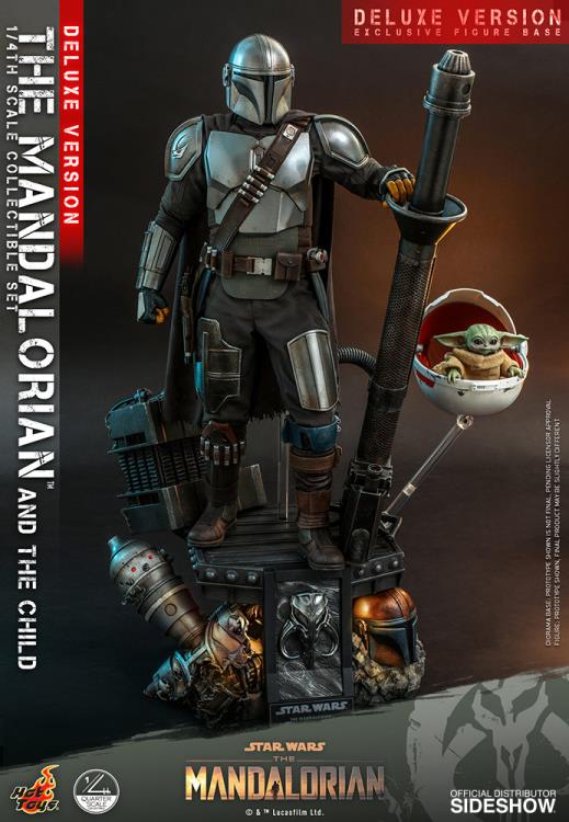 Star Wars The Mandalorian: The Mandalorian and The Child Deluxe 1/4 Scale Figure QS017