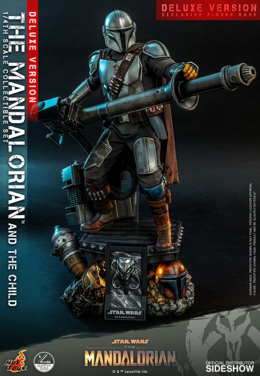 Star Wars The Mandalorian: The Mandalorian and The Child Deluxe 1/4 Scale Figure QS017 - Image 2