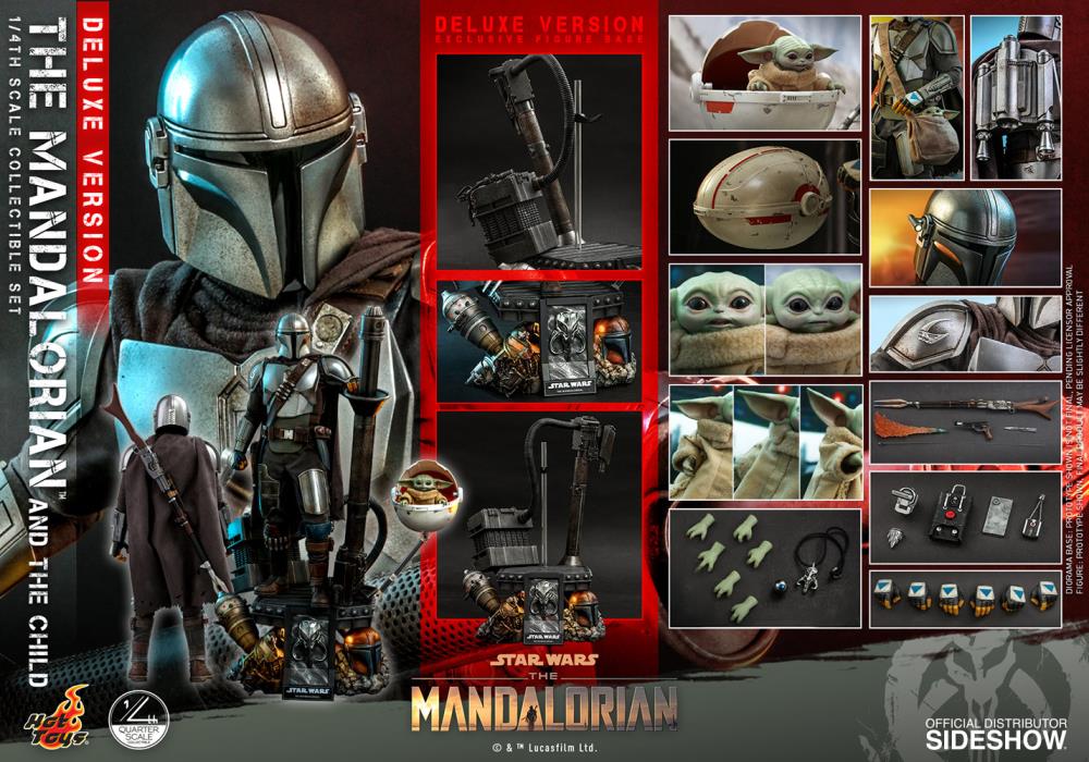 Star Wars The Mandalorian: The Mandalorian and The Child Deluxe 1/4 Scale Figure QS017 - Image 22