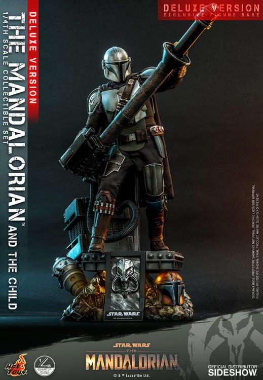 Star Wars The Mandalorian: The Mandalorian and The Child Deluxe 1/4 Scale Figure QS017 - Image 3