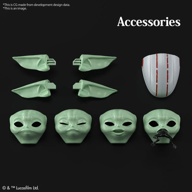 The Mandalorian Grogu 1/4 & 1/12 Scale Model Kit Set - Image 5
