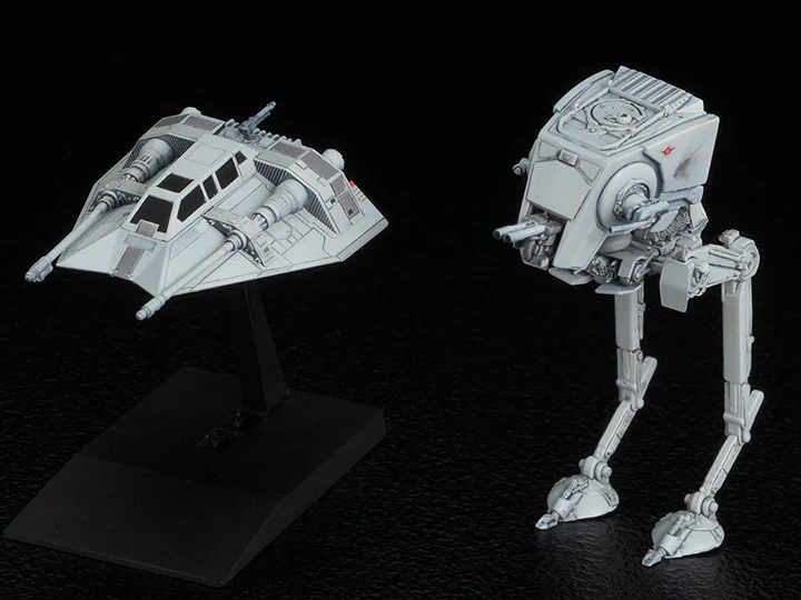 Vehicle Model #008 AT-ST & Snowspeeder Model Kit - Image 2