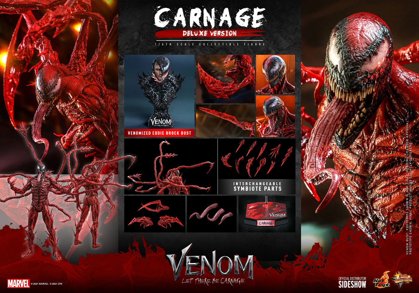 Venom: Let There Be Carnage -  Carnage Deluxe MMS620 - Image 10