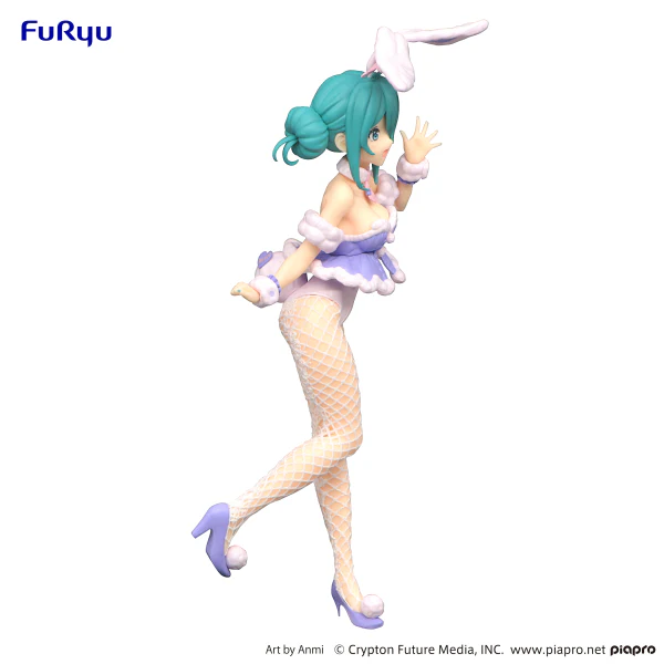 Vocaloid BiCute Bunnies Hatsune Miku White Rabbit (Purple Ver.) Figure - Image 3