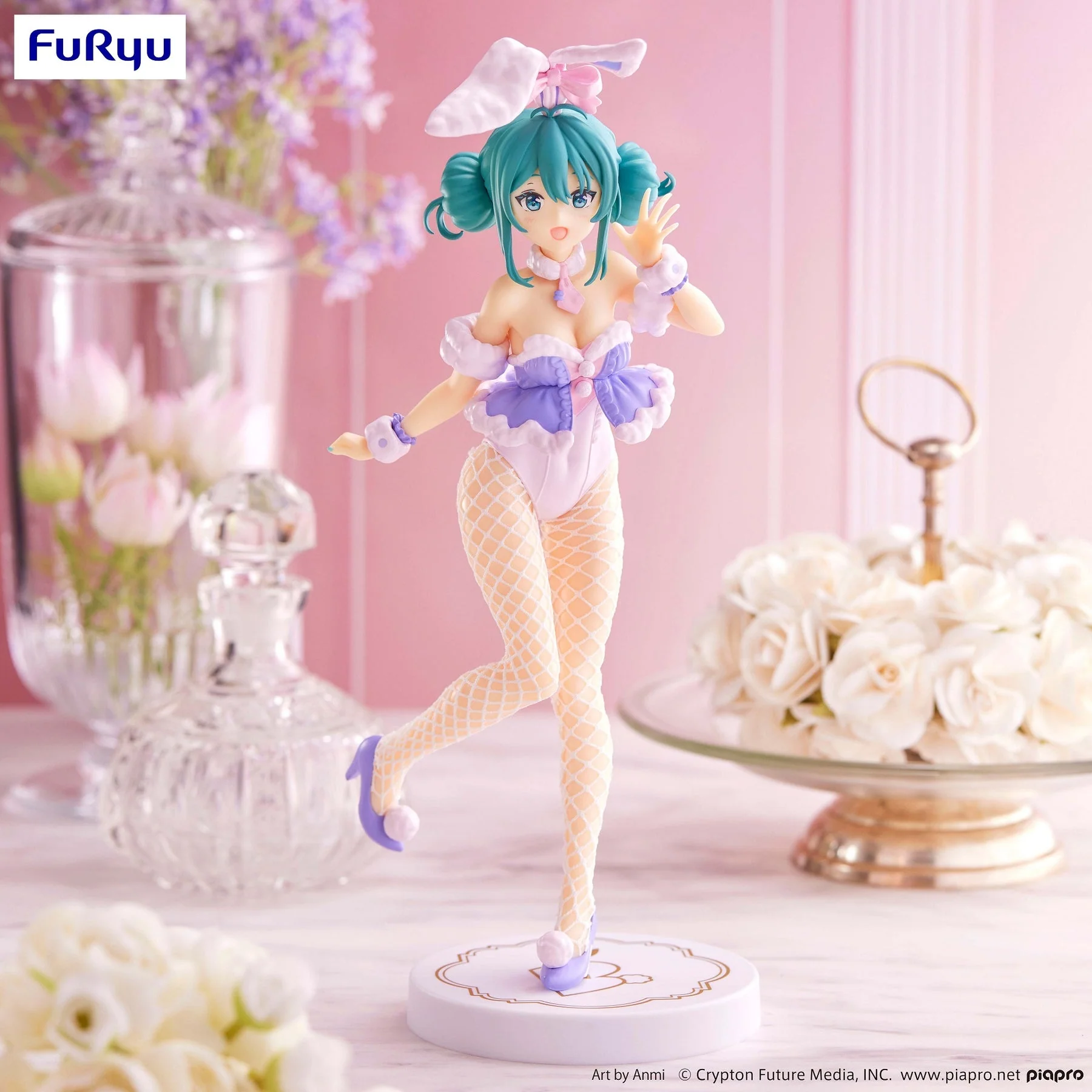 Vocaloid BiCute Bunnies Hatsune Miku White Rabbit (Purple Ver.) Figure - Image 6