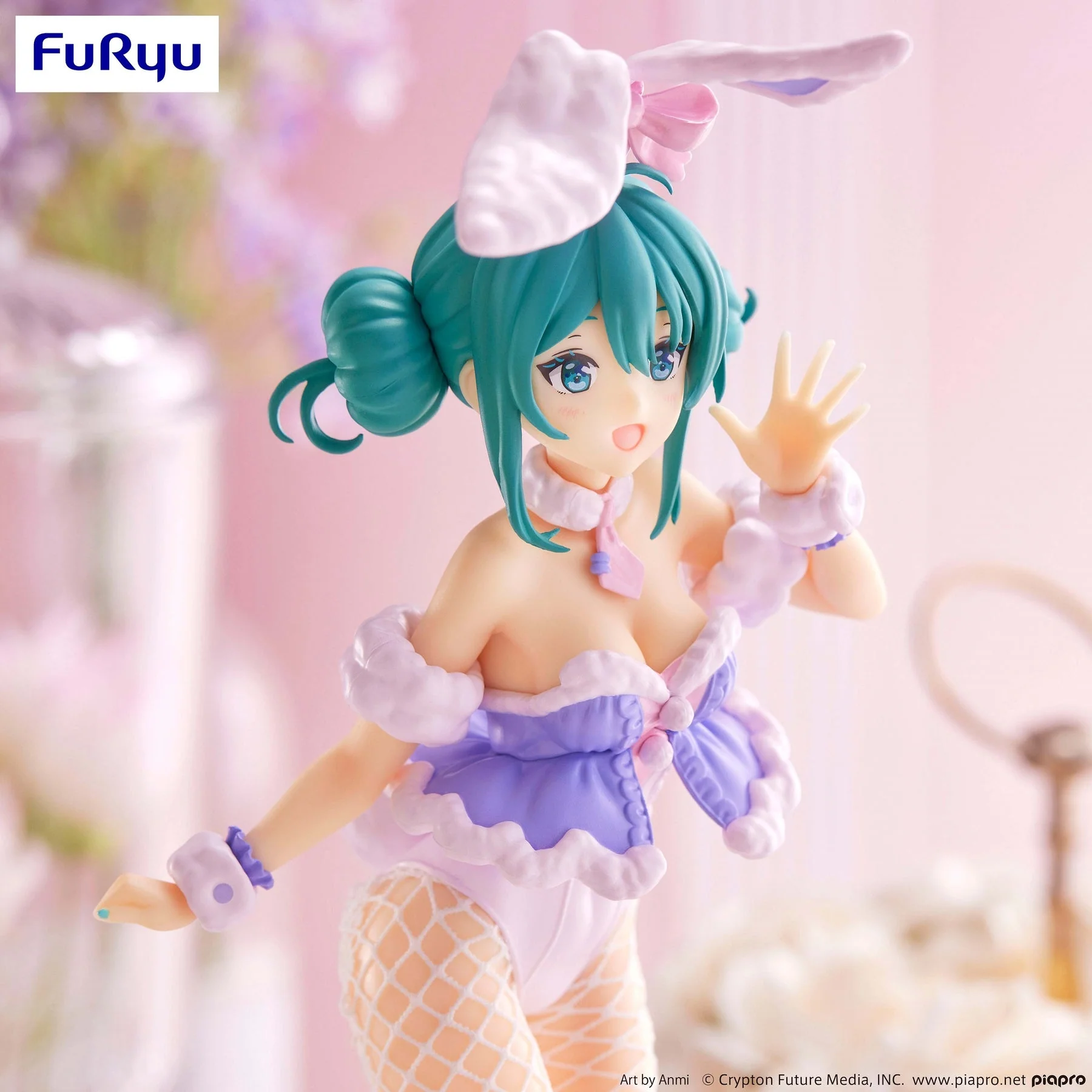 Vocaloid BiCute Bunnies Hatsune Miku White Rabbit (Purple Ver.) Figure - Image 7