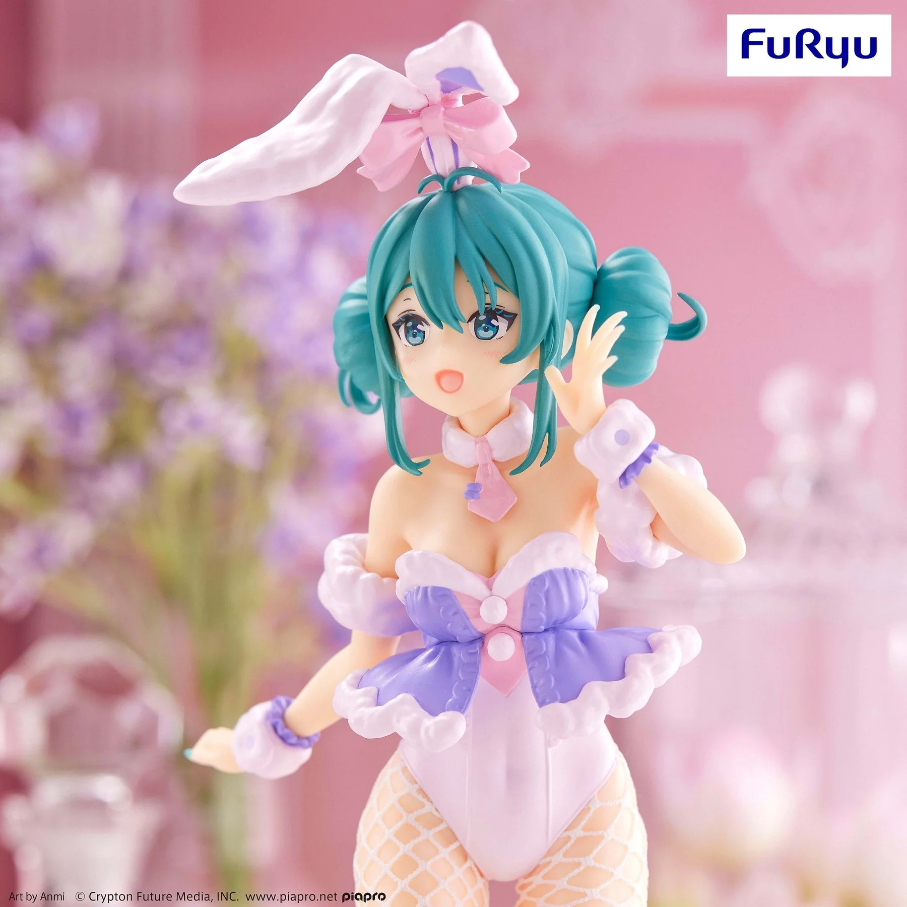 Vocaloid BiCute Bunnies Hatsune Miku White Rabbit (Purple Ver.) Figure - Image 8