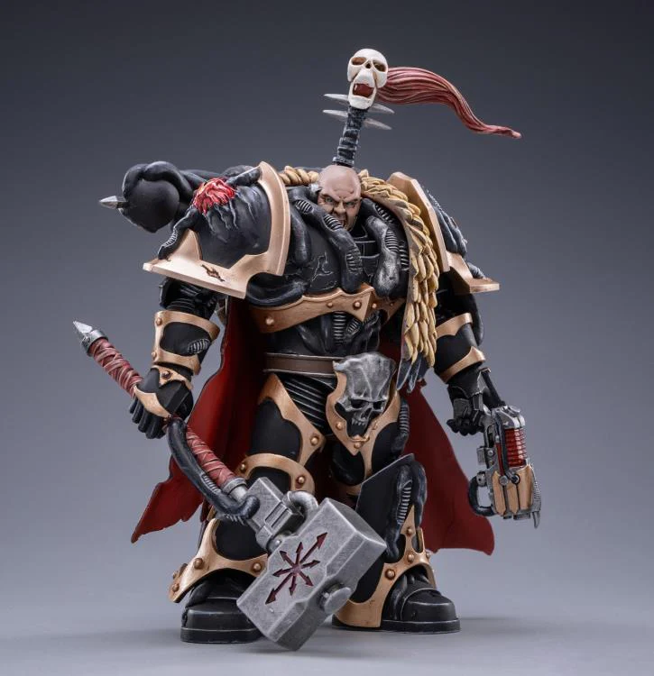 Warhammer 40K Black Legion Chaos Lord Khalos the Ravager 1/18 Scale Figure