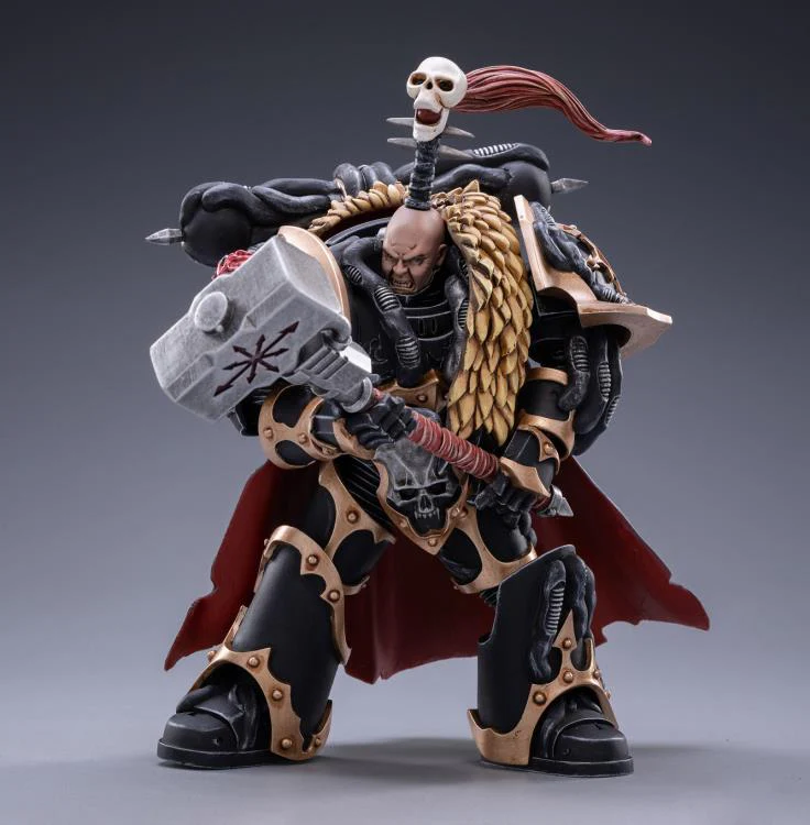 Warhammer 40K Black Legion Chaos Lord Khalos the Ravager 1/18 Scale Figure - Image 2