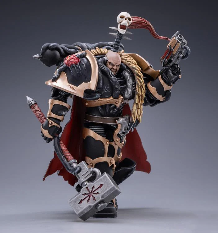 Warhammer 40K Black Legion Chaos Lord Khalos the Ravager 1/18 Scale Figure - Image 3