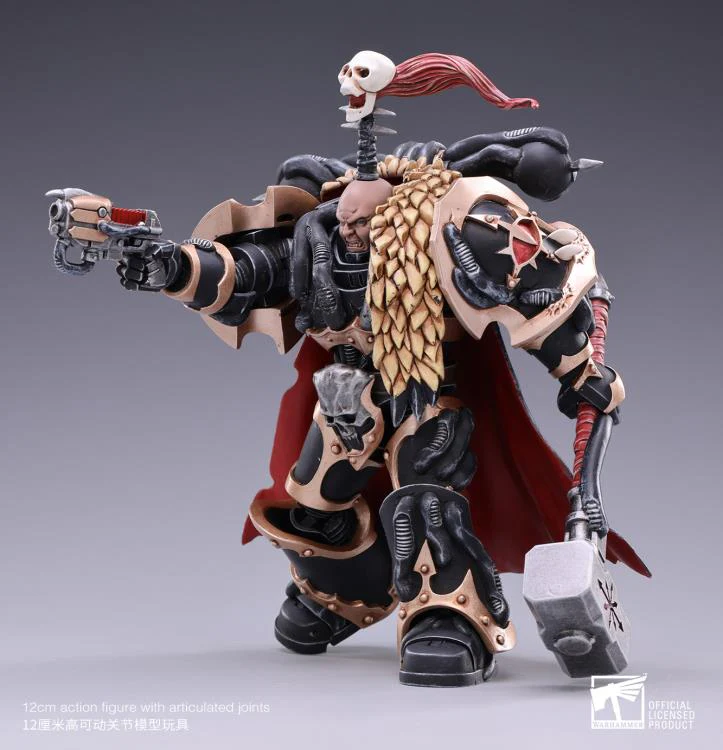 Warhammer 40K Black Legion Chaos Lord Khalos the Ravager 1/18 Scale Figure - Image 4