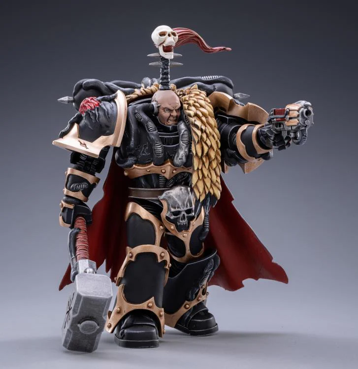 Warhammer 40K Black Legion Chaos Lord Khalos the Ravager 1/18 Scale Figure - Image 5