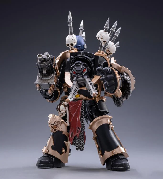 Warhammer 40K Black Legion Chaos Terminator Brother Bathalorr 1/18 Scale Figure - Image 3