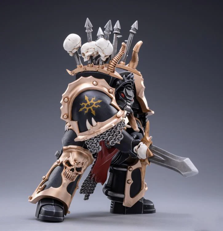 Warhammer 40K Black Legion Chaos Terminator Brother Gnarl 1/18 Scale Figure - Image 3