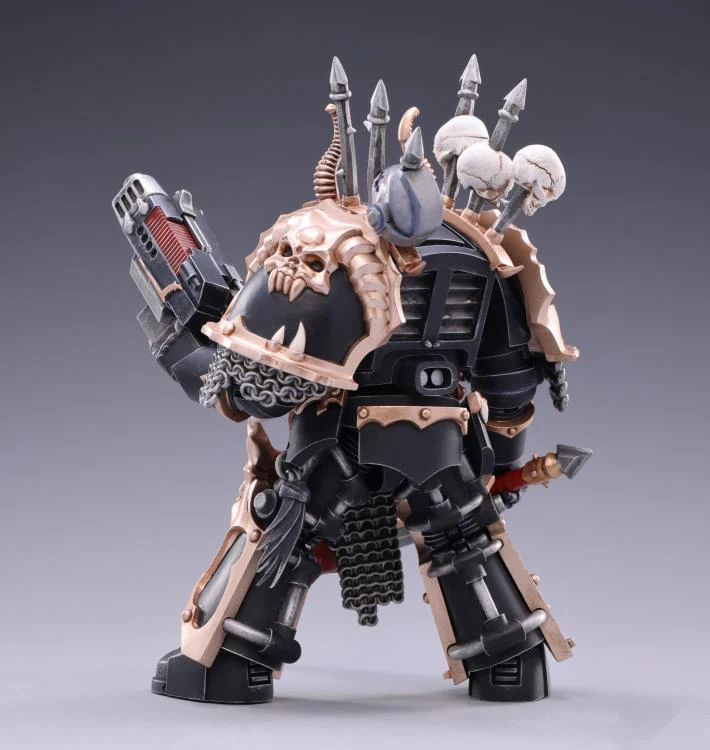 Warhammer 40K Black Legion Chaos Terminator Brother Gnarl 1/18 Scale Figure - Image 4