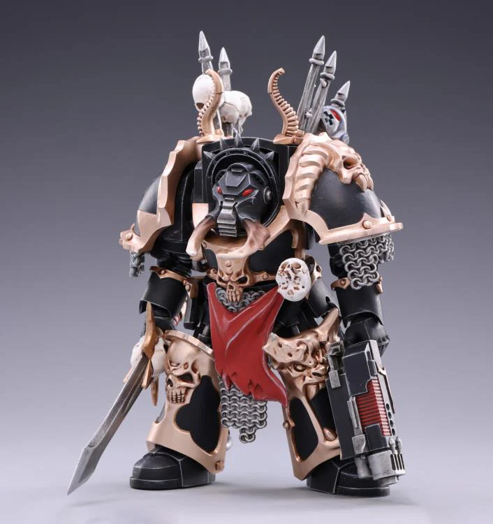 Warhammer 40K Black Legion Chaos Terminator Brother Gnarl 1/18 Scale Figure - Image 5