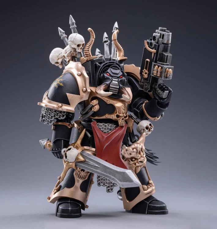 Warhammer 40K Black Legion Chaos Terminator Brother Gnarl 1/18 Scale Figure - Image 6
