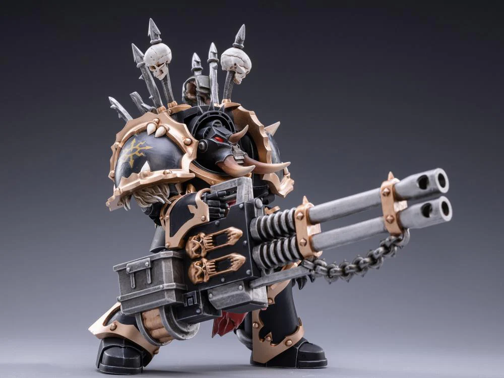 Warhammer 40K Black Legion Chaos Terminator Brother Gornoth 1/18 Scale Figure - Image 2