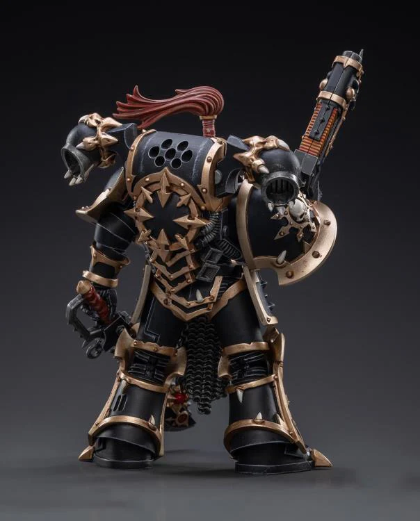 Warhammer 40K Black Legion Havocs Champion Brother Slael 1/18 Scale Figure - Image 2
