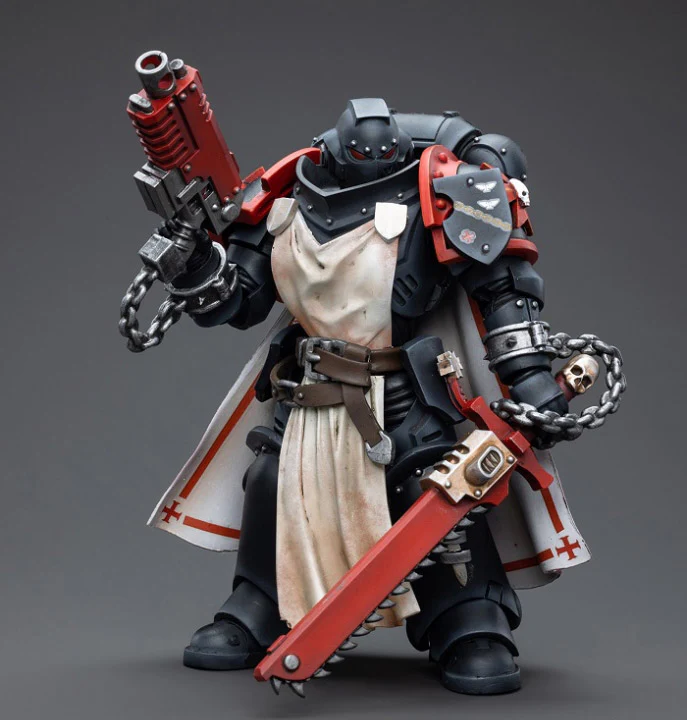 Warhammer 40K Black Templars Primaris Sword Brethren Harmund 1/18 Scale Figure - Image 2