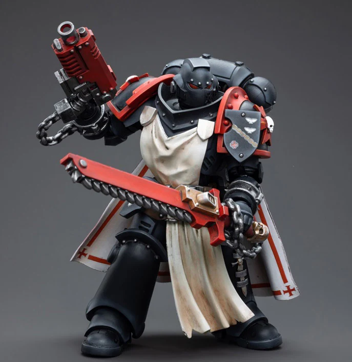 Warhammer 40K Black Templars Primaris Sword Brethren Harmund 1/18 Scale Figure - Image 4