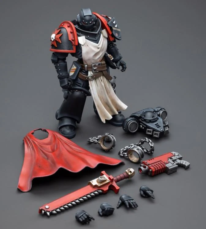 Warhammer 40K Black Templars Primaris Sword Brethren Harmund 1/18 Scale Figure - Image 6