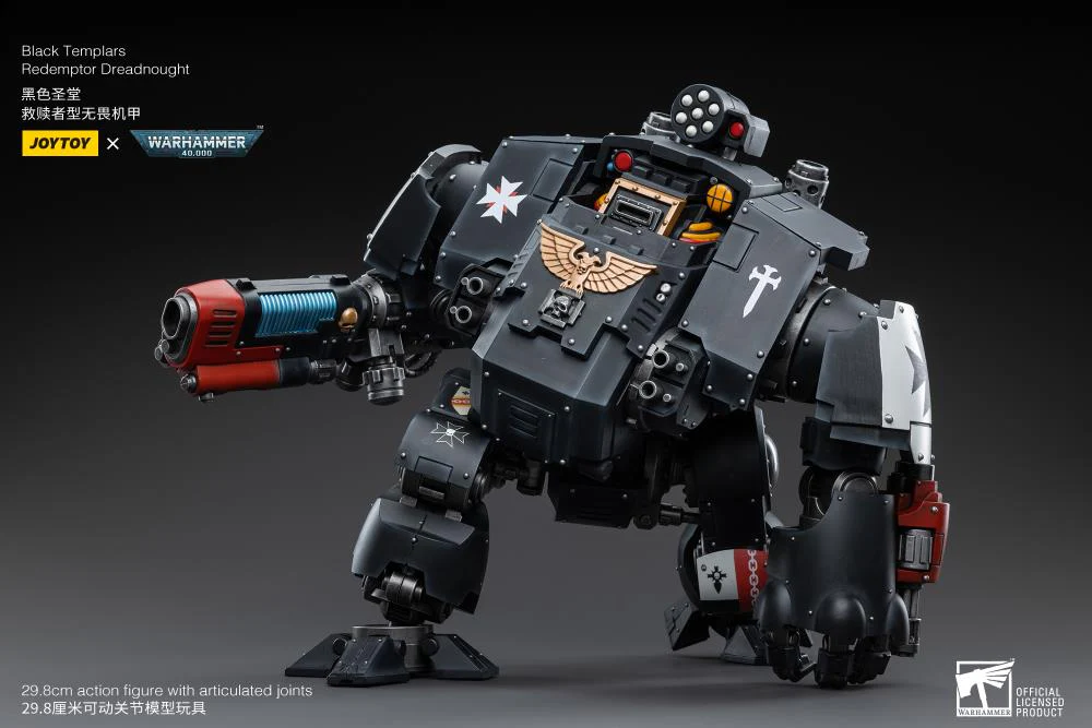Warhammer 40K Black Templars Redemptor Dreadnought 1/18 Scale Figure - Image 11