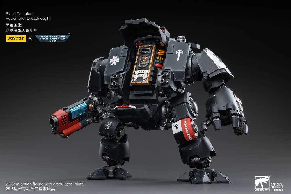 Warhammer 40K Black Templars Redemptor Dreadnought 1/18 Scale Figure - Image 12