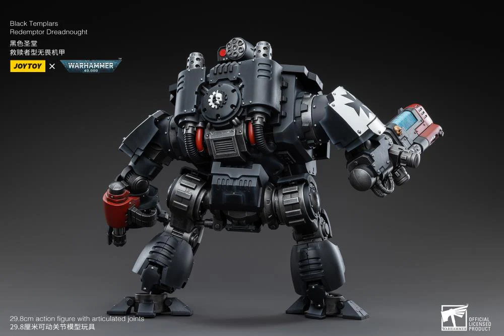 Warhammer 40K Black Templars Redemptor Dreadnought 1/18 Scale Figure - Image 2