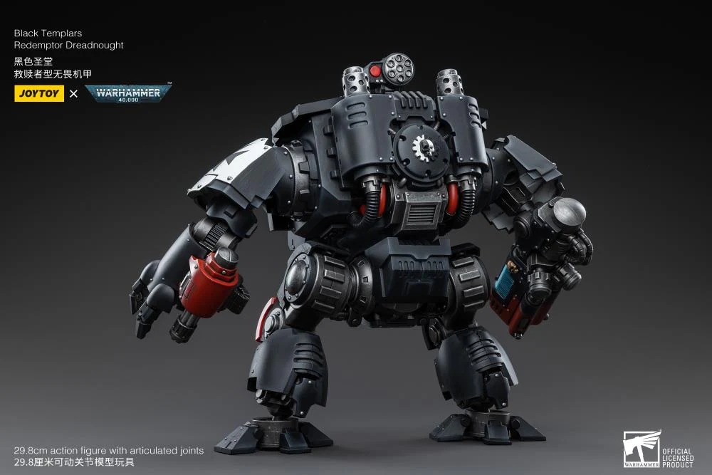 Warhammer 40K Black Templars Redemptor Dreadnought 1/18 Scale Figure - Image 4