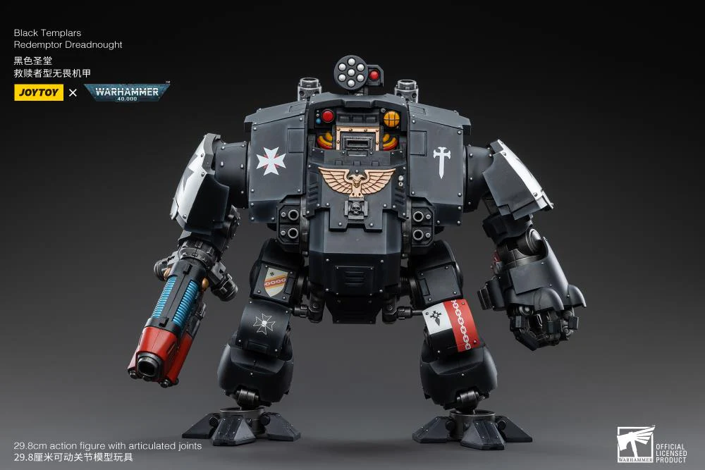 Warhammer 40K Black Templars Redemptor Dreadnought 1/18 Scale Figure - Image 5