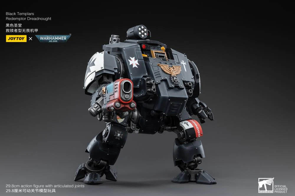 Warhammer 40K Black Templars Redemptor Dreadnought 1/18 Scale Figure - Image 6