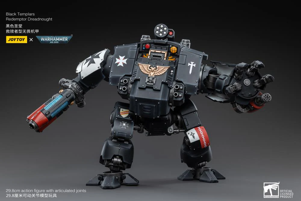 Warhammer 40K Black Templars Redemptor Dreadnought 1/18 Scale Figure - Image 7