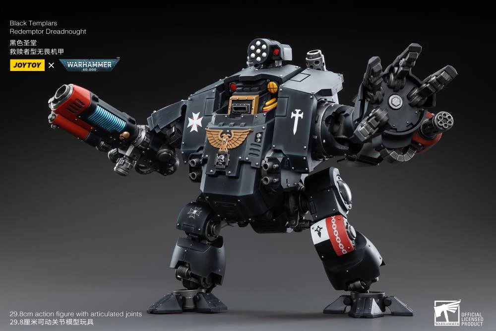 Warhammer 40K Black Templars Redemptor Dreadnought 1/18 Scale Figure - Image 9