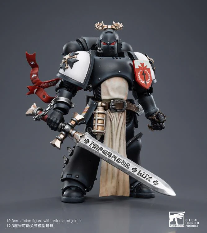 Warhammer 40K Black Templars The Emperor's Champion Rolantus 1/18 Scale Figure - Image 2
