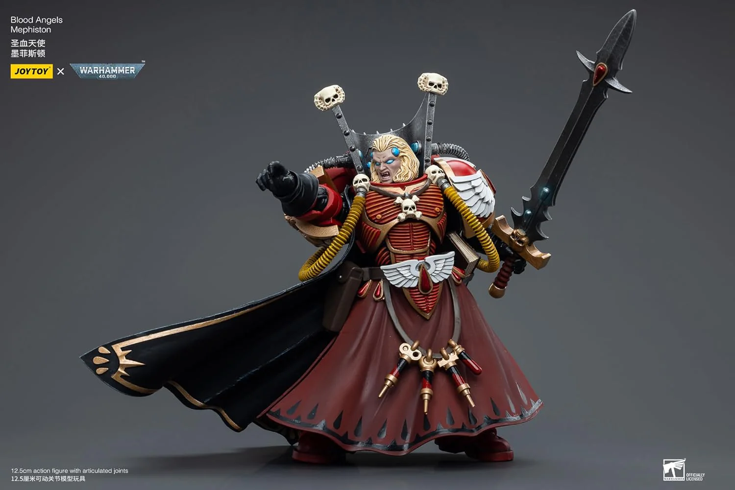 Warhammer 40k Blood Angels Mephiston 1/18 Scale Figure - Image 5