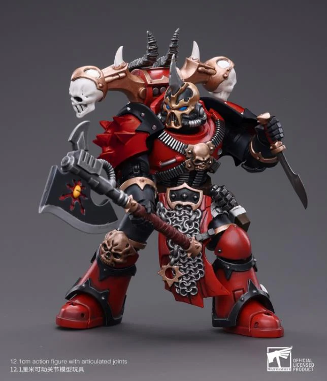 Warhammer 40K Chaos Space Marines Red Corsairs Exalted Champion Gotor the Blade 1/18 Scale Figure - Image 6