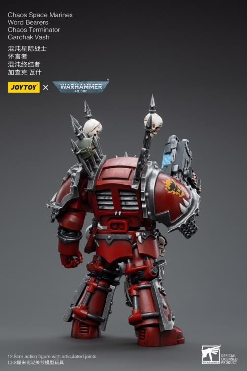 Warhammer 40k Chaos Space Marines Word Bearers Chaos Terminator Garchak Vash 1/18 Scale Figure - Image 5