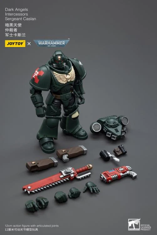 Warhammer 40K Dark Angels Intercessors Sergeant Caslan 1/18 Scale Figure - Image 8