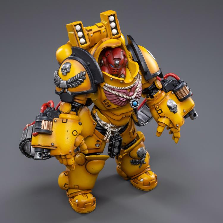 Warhammer 40K Imperial Fists Aggressor Brother Sergeant Lycias 1/18 Scale Figure - Image 5