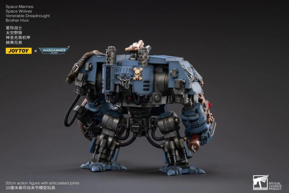 Warhammer 40K Space Marines Space Wolves Venerable Dreadnought Brother Hvor 1/18 Scale Figure - Image 5