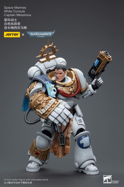 Warhammer 40k Space Marines White Consuls Captain Messinius 1/18 Scale Figure - Image 2