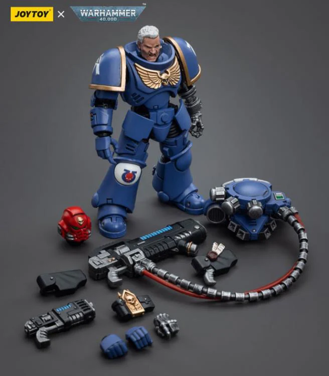 Warhammer 40K Ultramarines Hellblasters Sergeant Ulaxes 1/18 Scale Figure - Image 8