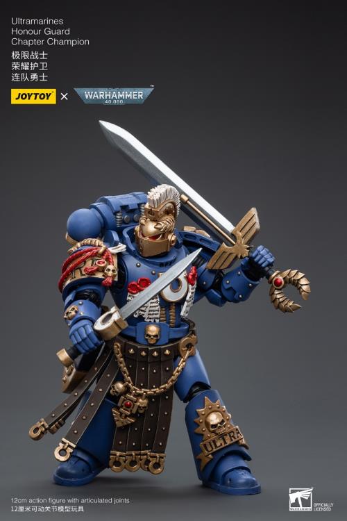 Warhammer 40K Ultramarines Honor Guard Chapter Champion 1/18 Scale Figure - Image 5